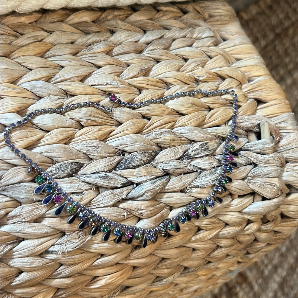 Albert Weiss 1940 Vintage Multi-Colored Gem Necklace